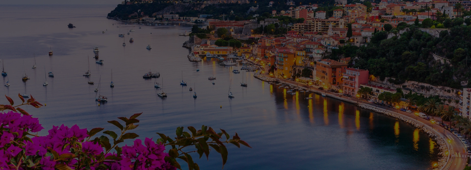 La côte d'azur vue d’en haut